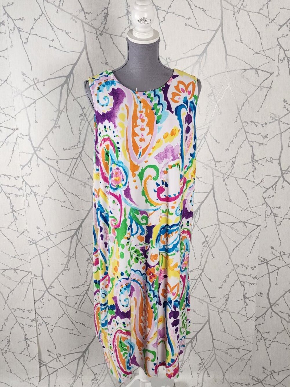 Lauren Ralph Lauren Colorful Brushstroke Paisley Shift Dress